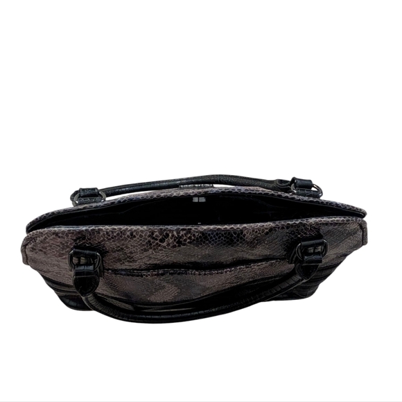 Vera Wang Snake Print Satchel - Picture 3 of 5